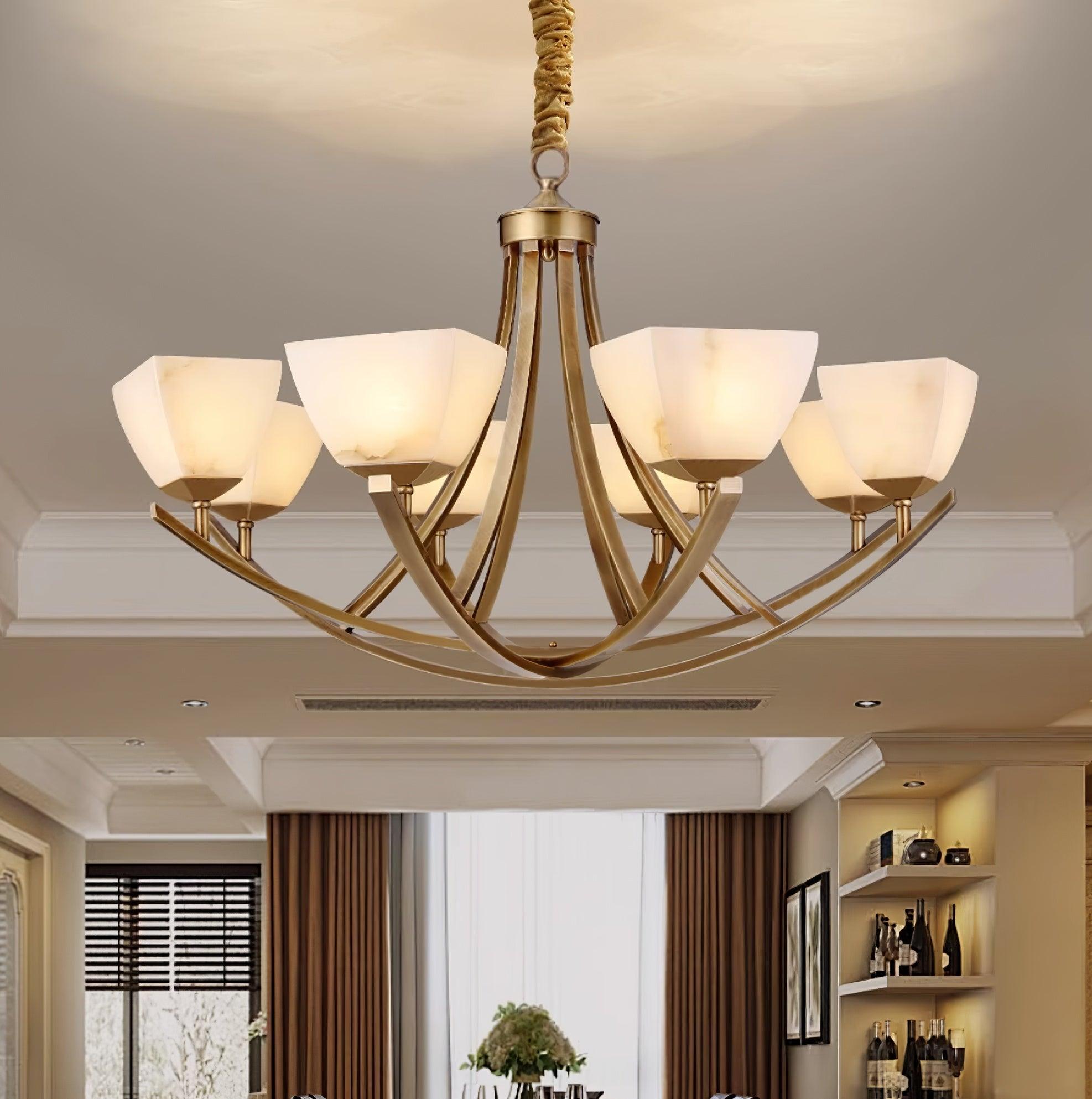 Crown Classic Brass Chandelier - Letslighting