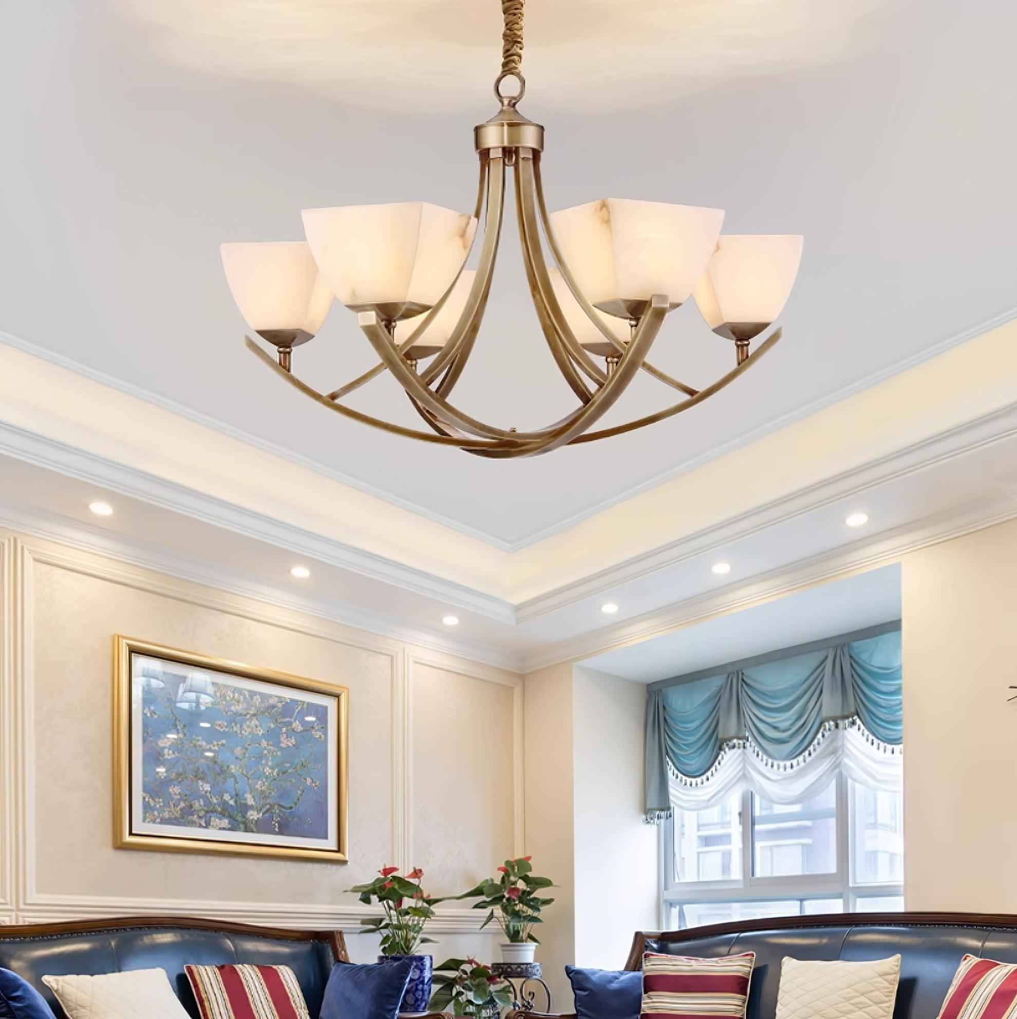 Crown Classic Brass Chandelier - Letslighting