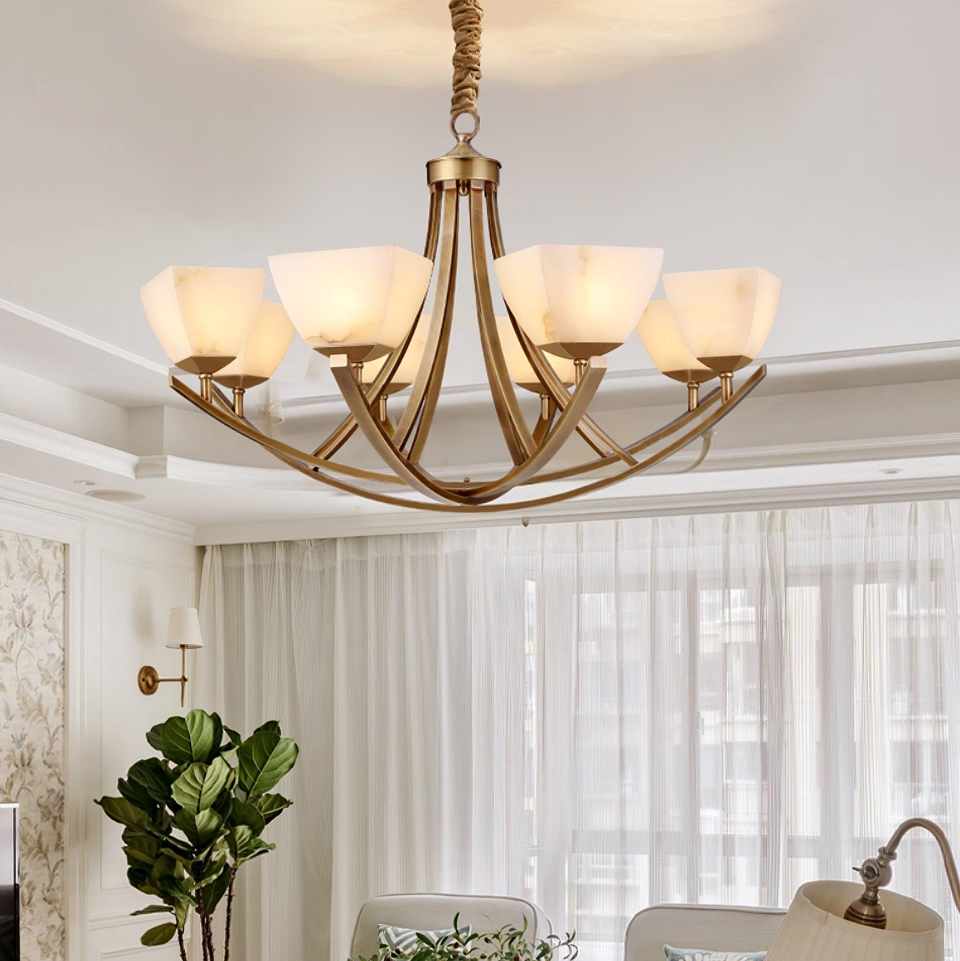 Crown Classic Brass Chandelier - Letslighting