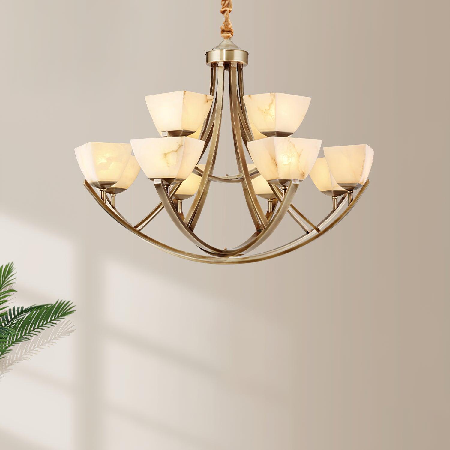 Crown Classic Brass Chandelier - Letslighting