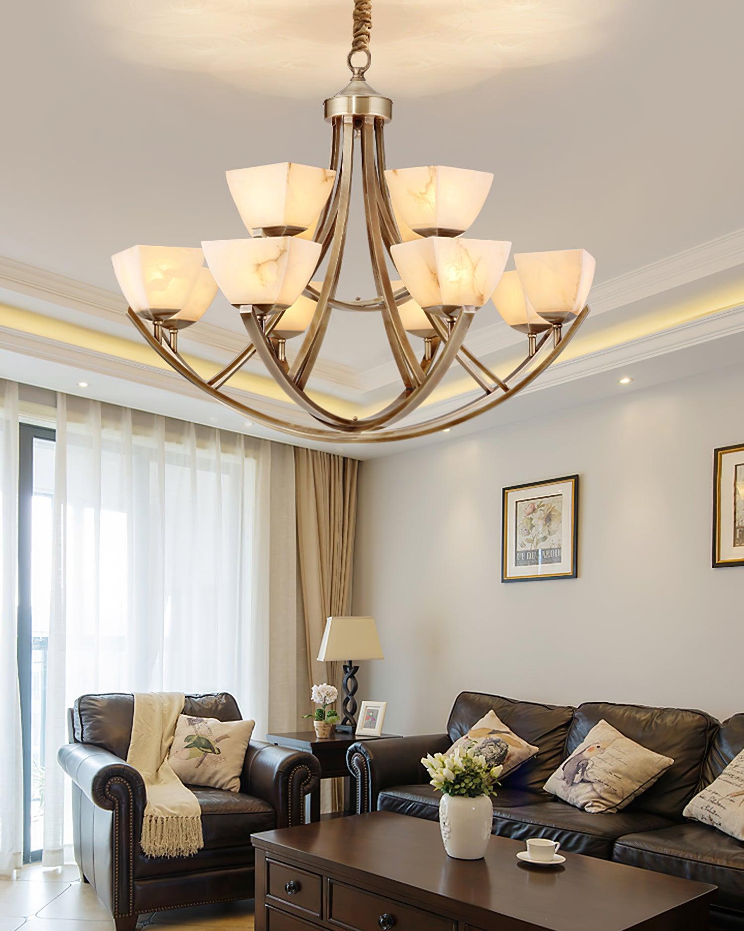 Crown Classic Brass Chandelier - Letslighting