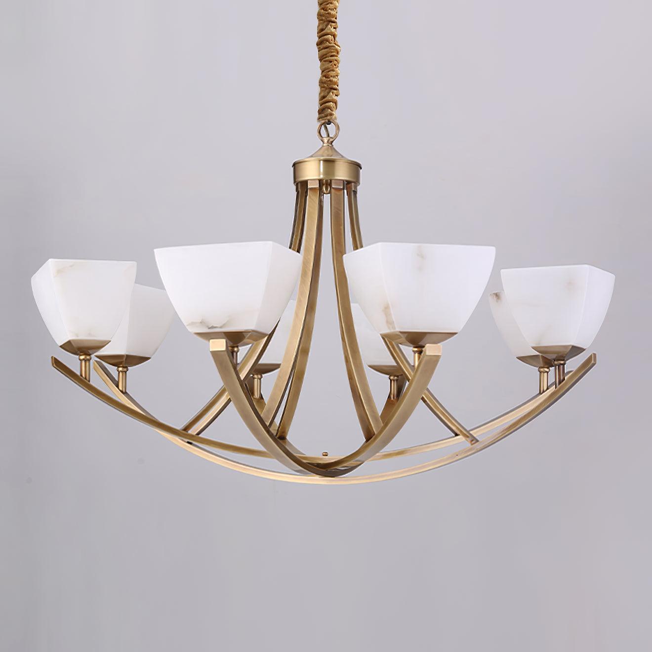 Crown Classic Brass Chandelier - Letslighting