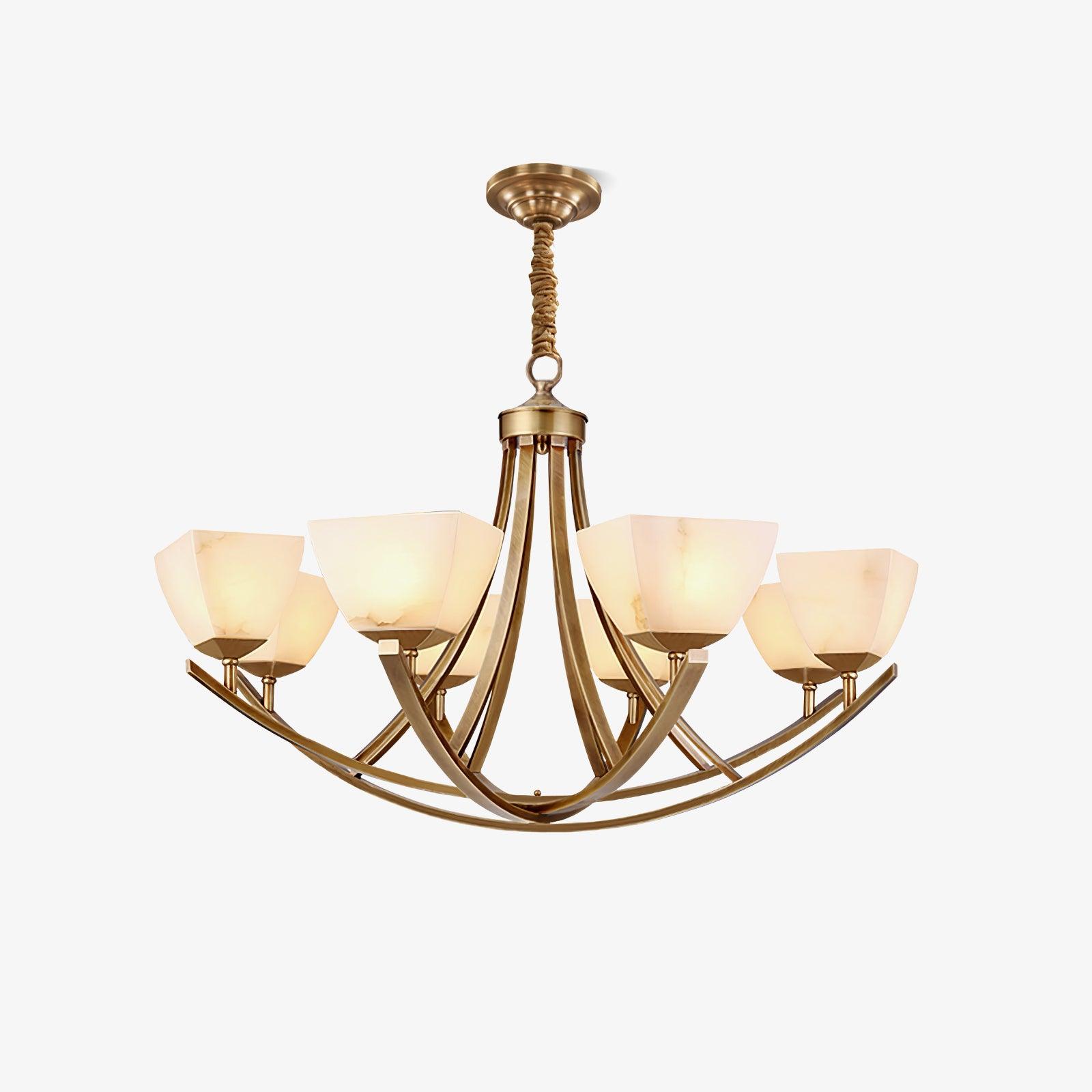 Crown Classic Brass Chandelier - Letslighting