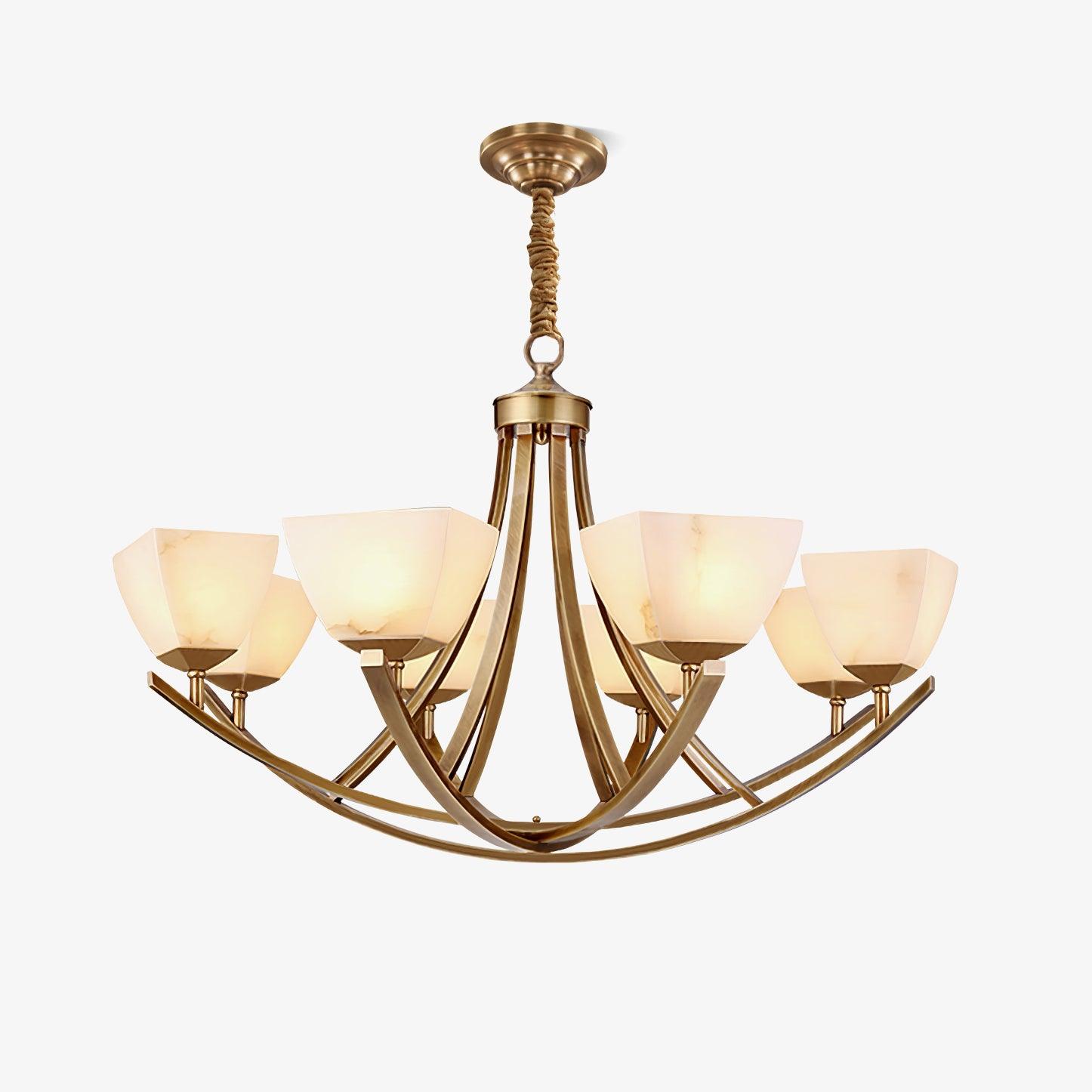 Crown Classic Brass Chandelier - Letslighting