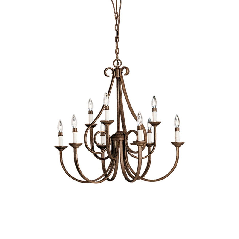 Cove Vintage Industrial Brass Chandeliers - Letslighting