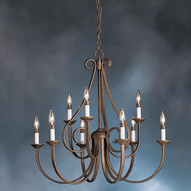 Cove Vintage Industrial Brass Chandeliers - Letslighting
