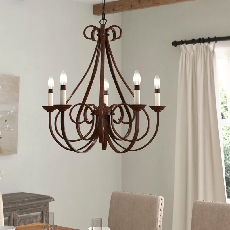 Cove Vintage Industrial Brass Chandeliers - Letslighting