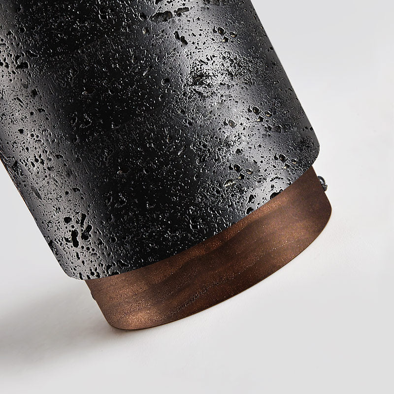 Draven Industrial Travertine Ceiling Light