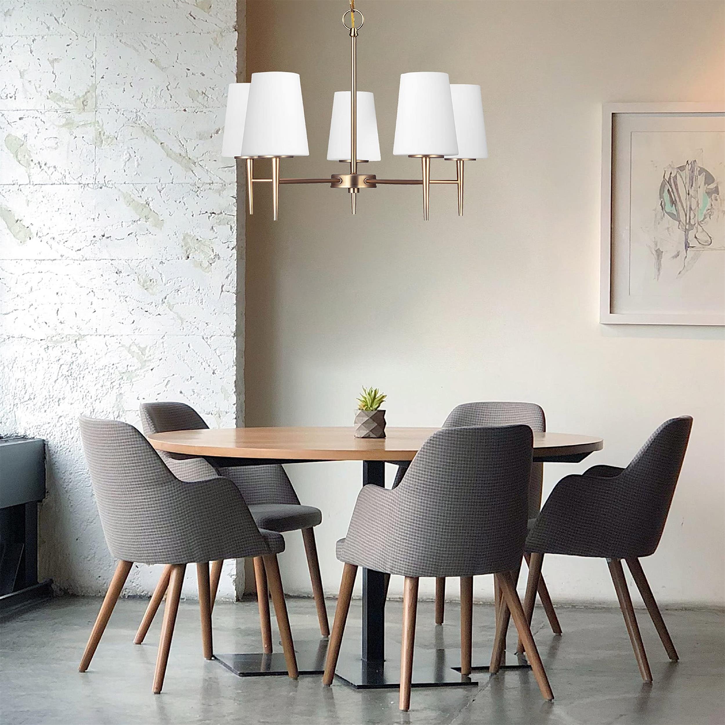 Gaze Elegance Vintage Brass Glass Chandelier - Letslighting