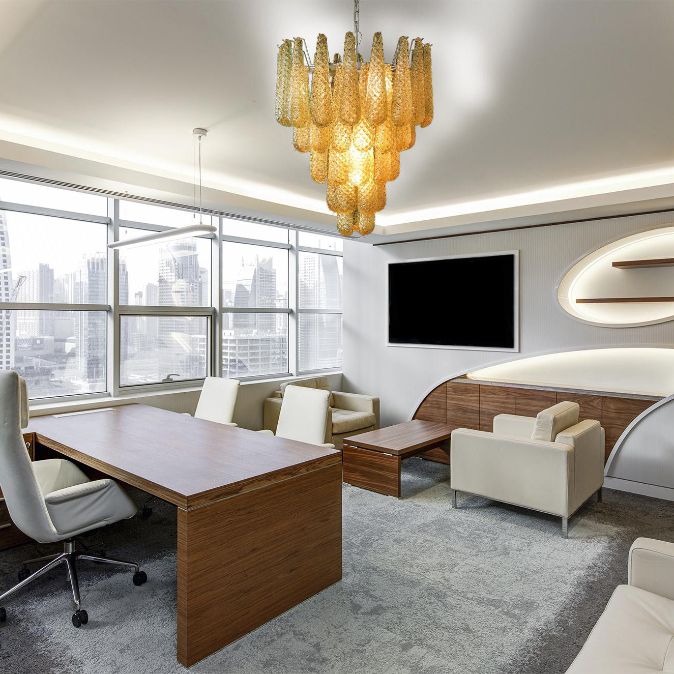 Inset Premium Drop Murano Glass Chandelier - Letslighting