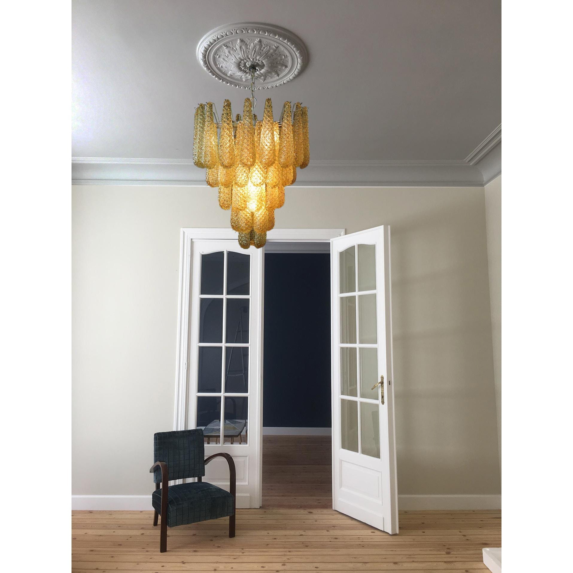 Inset Premium Drop Murano Glass Chandelier - Letslighting