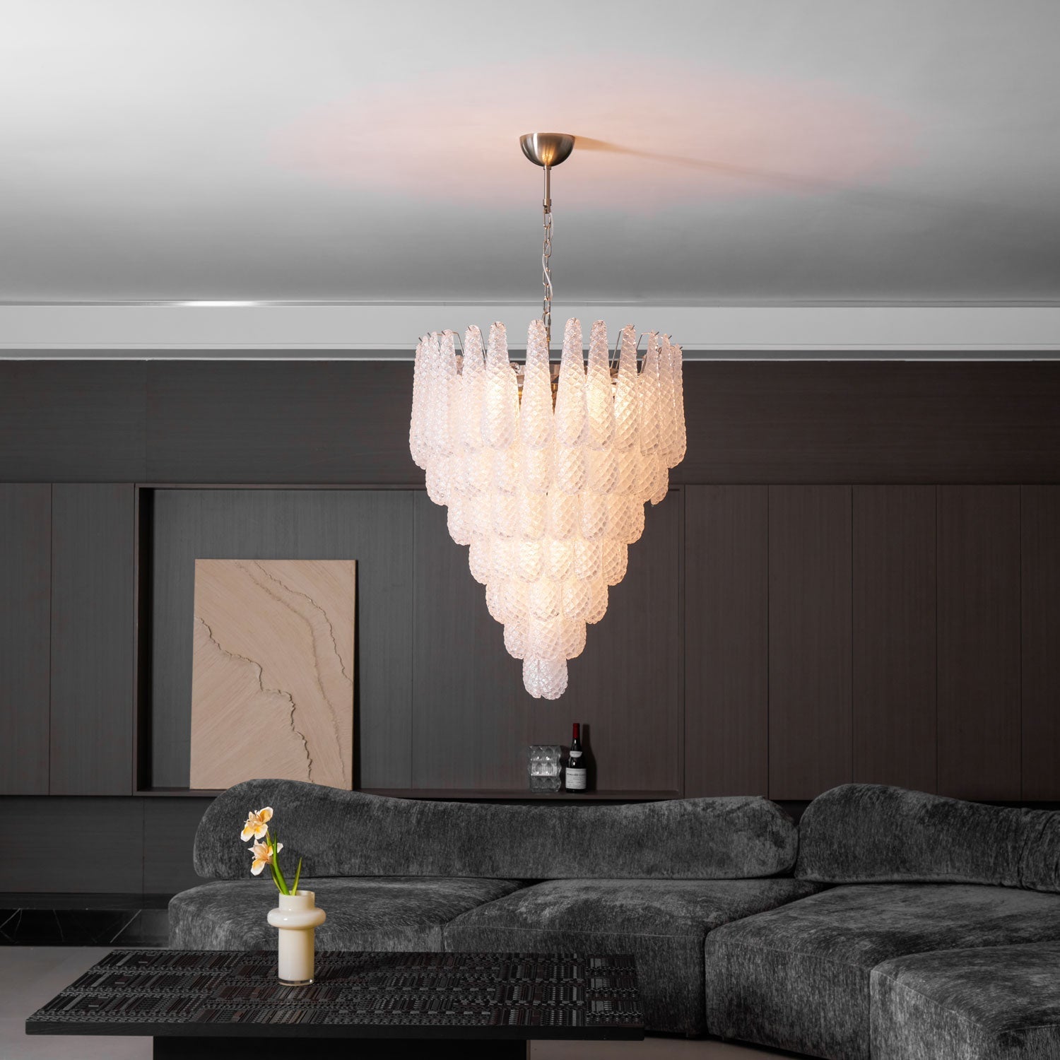 Inset Premium Drop Murano Glass Chandelier - Letslighting