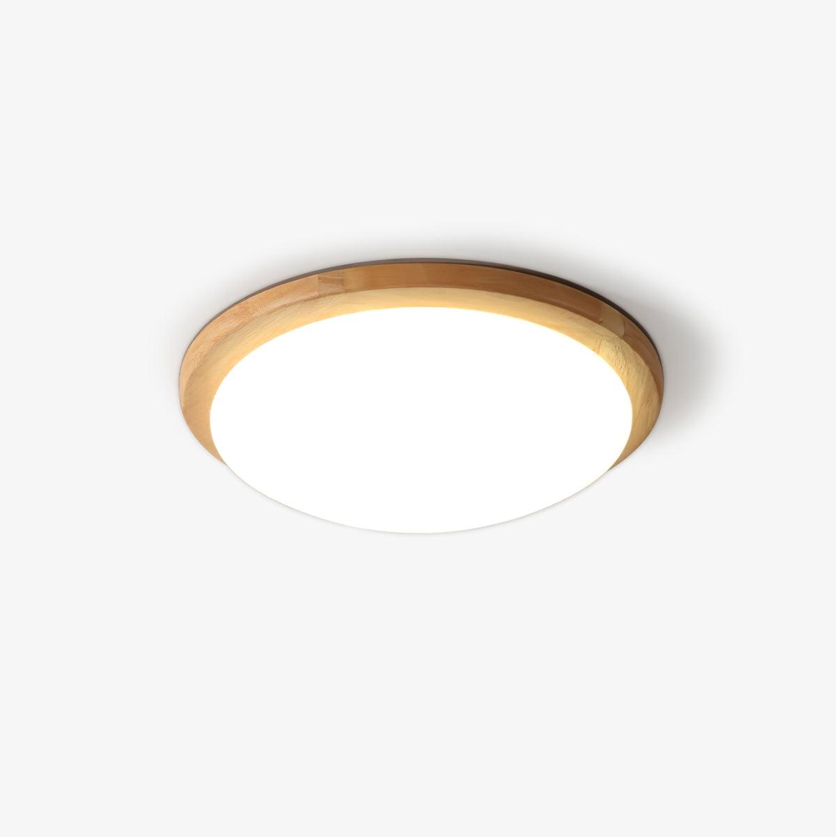 Myshae Modern Minimalist Drum Wood Ceiling Lamp - Letslighting