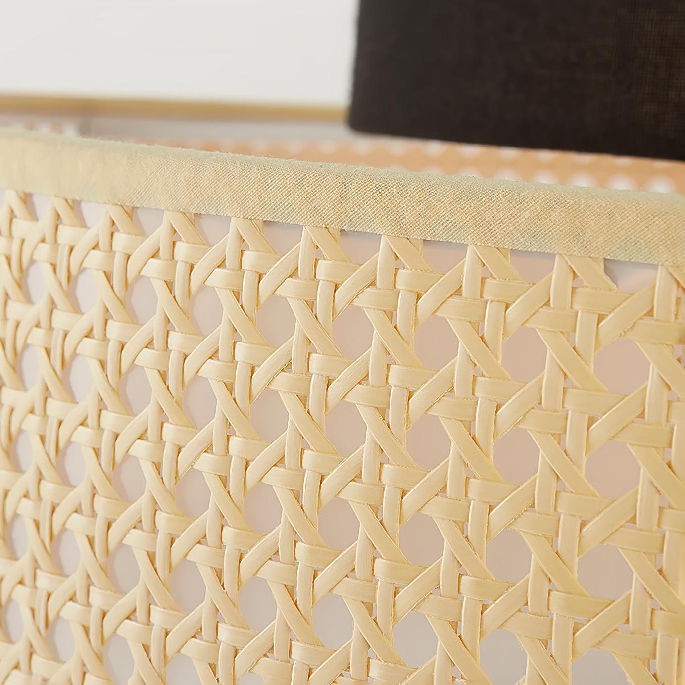 Zerither Rattan Fabric Pendant Light - Letslighting