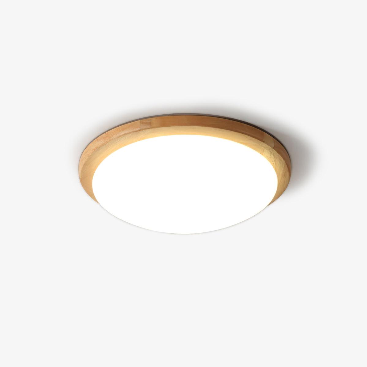 Myshae Modern Minimalist Drum Wood Ceiling Lamp - Letslighting