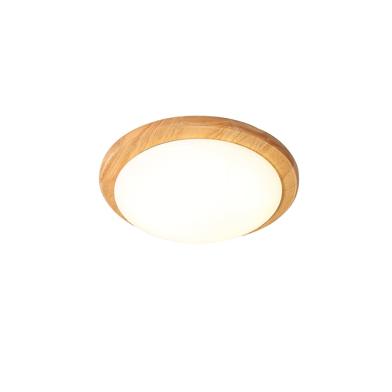 Myshae Modern Minimalist Drum Wood Ceiling Lamp - Letslighting
