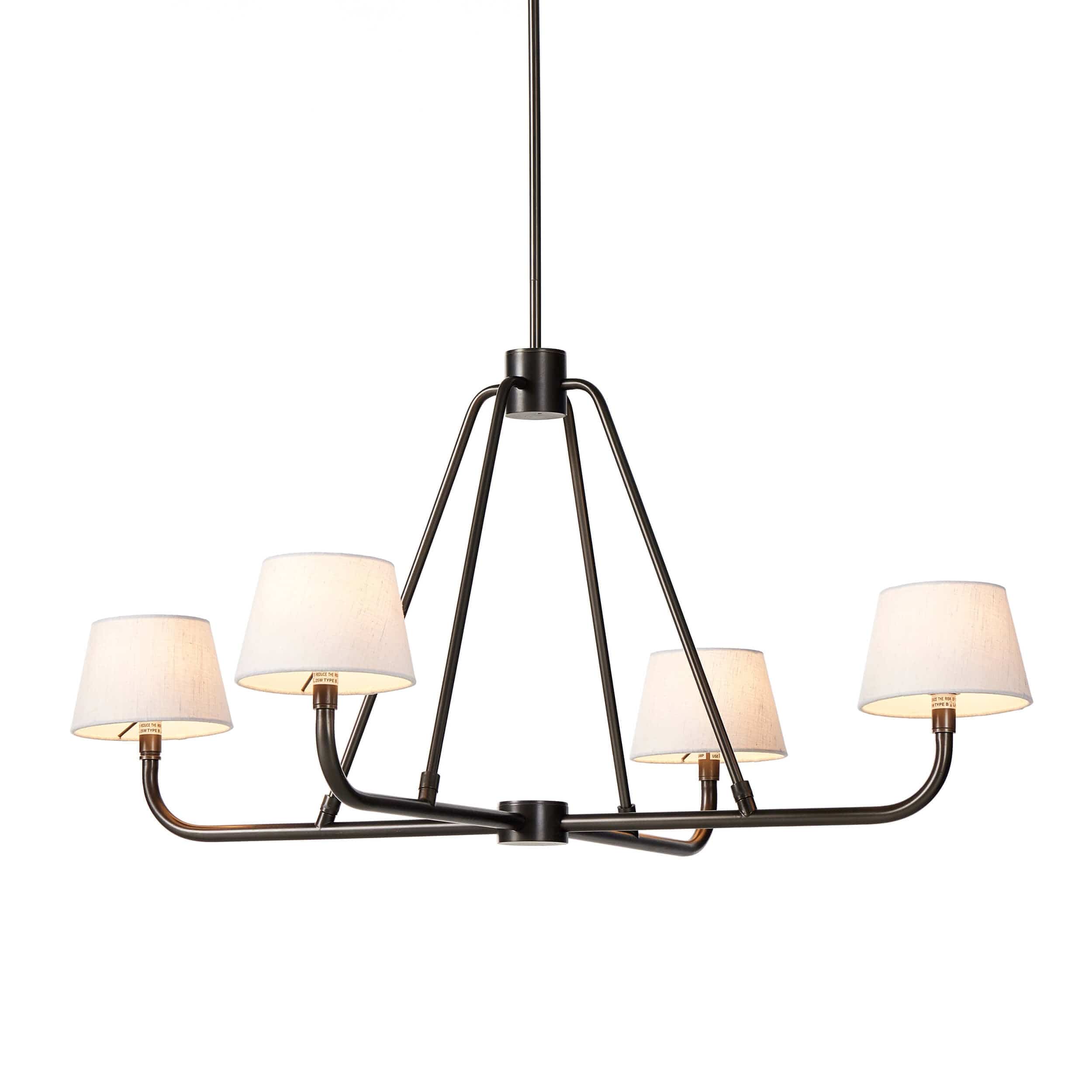 Nook Vintage Industrial Brass Chandelier - Letslighting