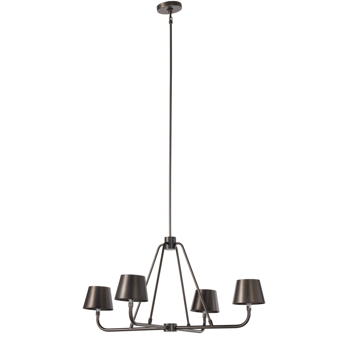 Nook Vintage Industrial Brass Chandelier - Letslighting