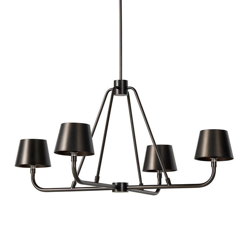 Nook Vintage Industrial Brass Chandelier - Letslighting