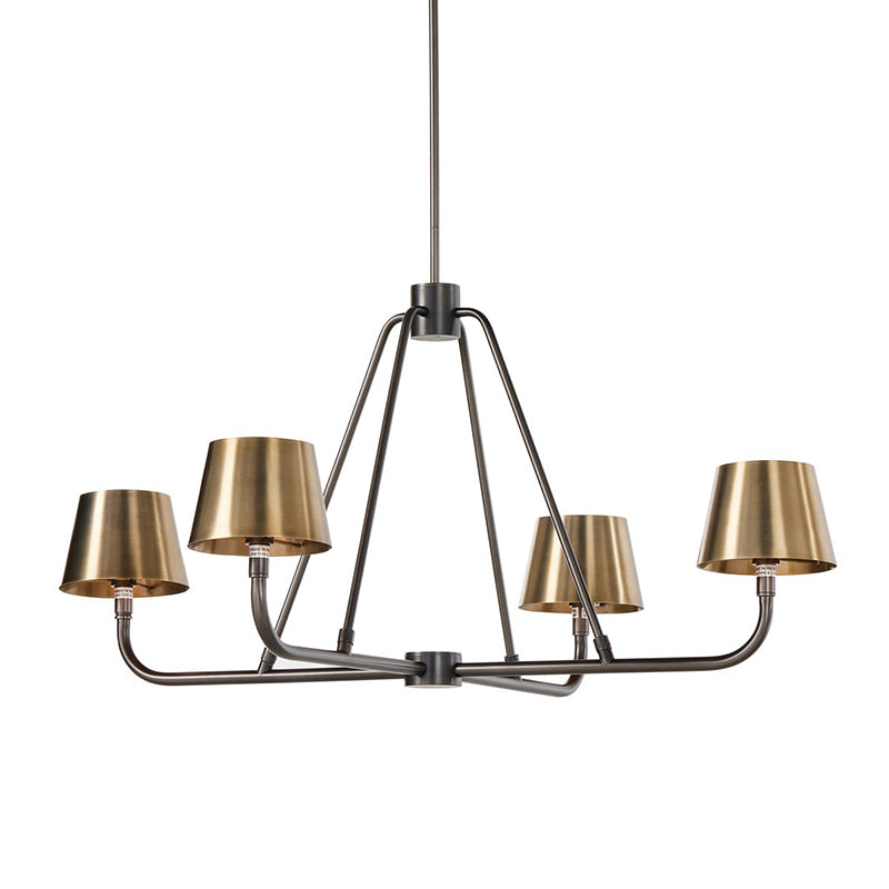 Nook Vintage Industrial Brass Chandelier - Letslighting