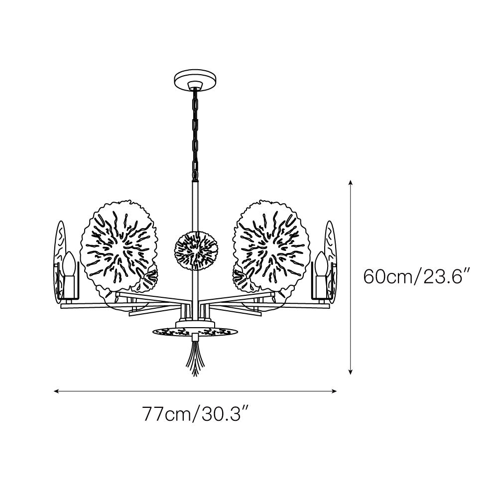 Orb Individual Creativity Brass Chandelier - Letslighting