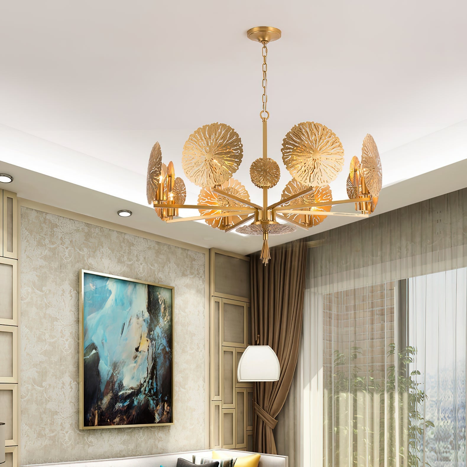 Orb Individual Creativity Brass Chandelier - Letslighting
