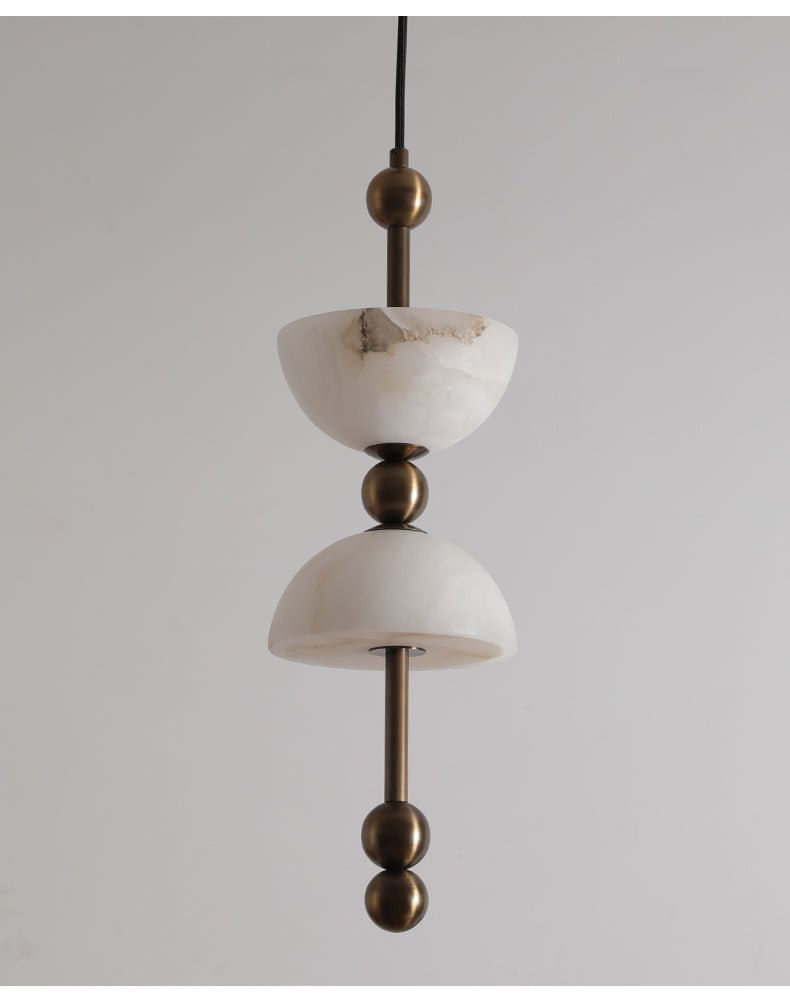 Duo Modern Glass & Metal Pendant Light