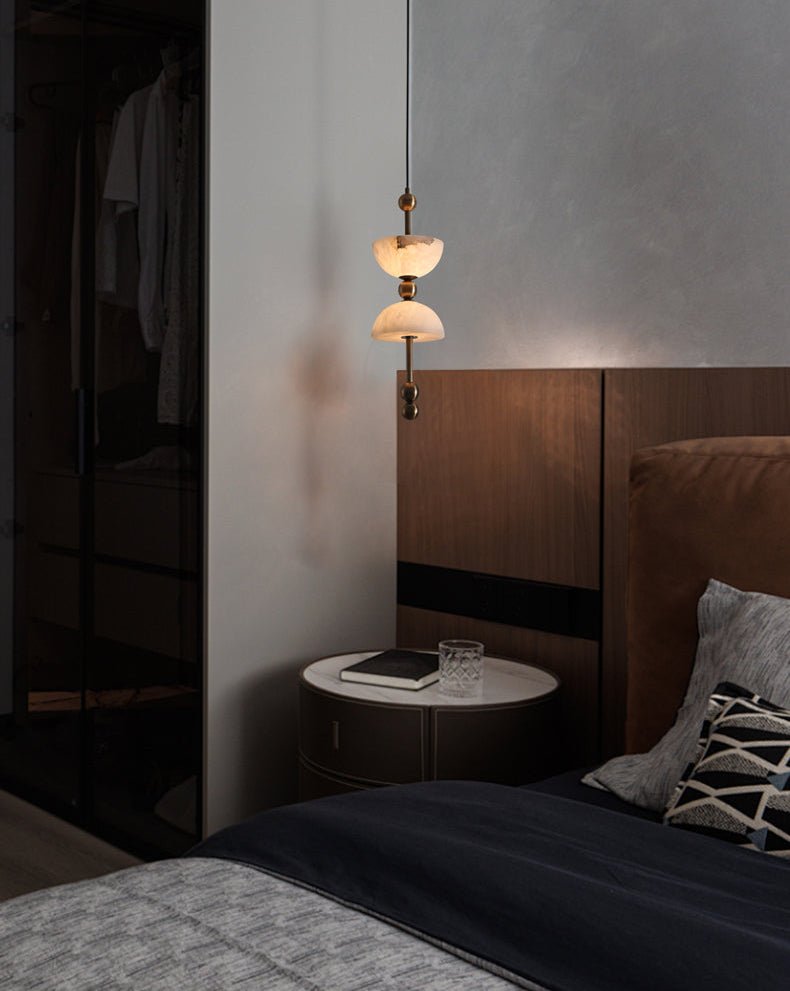 Duo Modern Glass & Metal Pendant Light