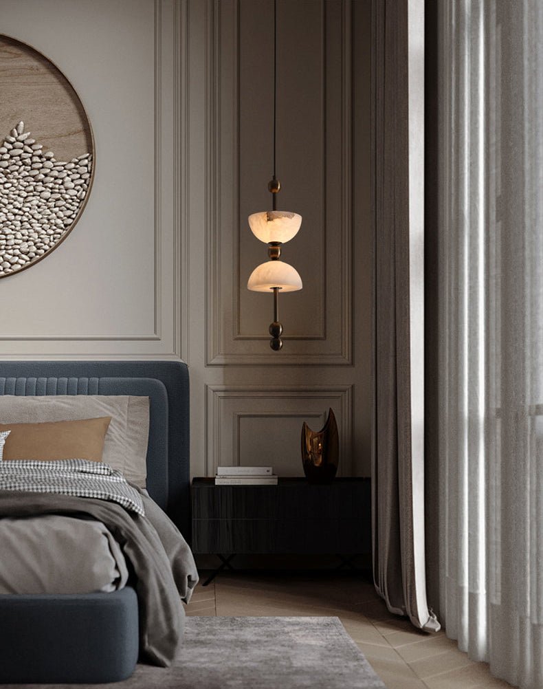 Duo Modern Glass & Metal Pendant Light