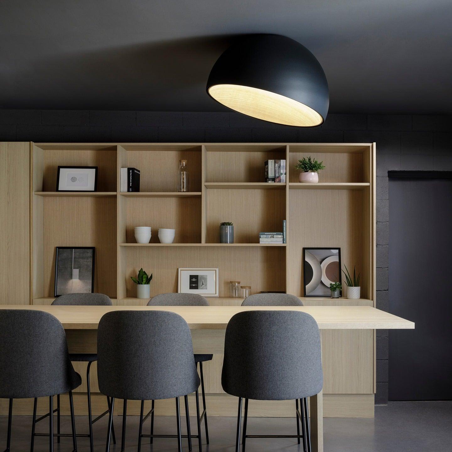 Ceiling Lamp Dome Wood Interior Warm Modern Minimalist - Letslighting