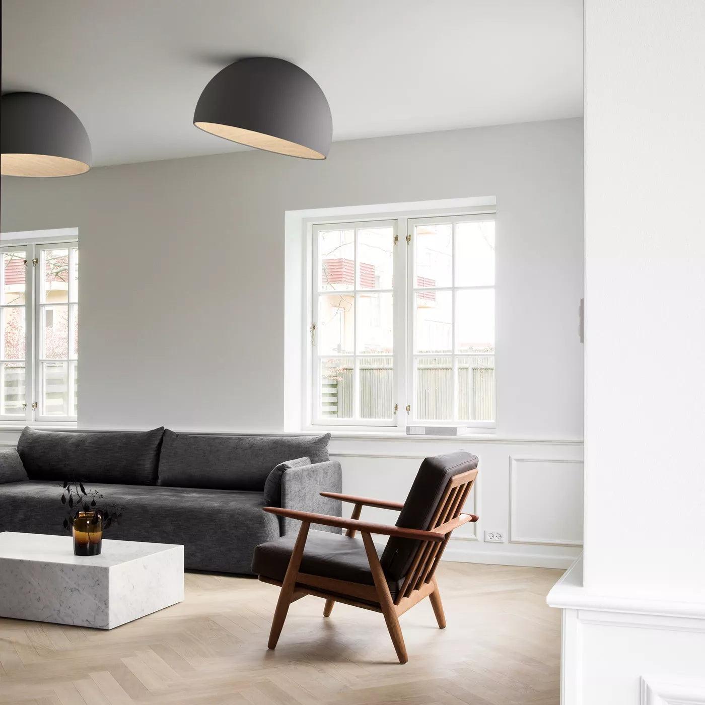 Ceiling Lamp Dome Wood Interior Warm Modern Minimalist - Letslighting