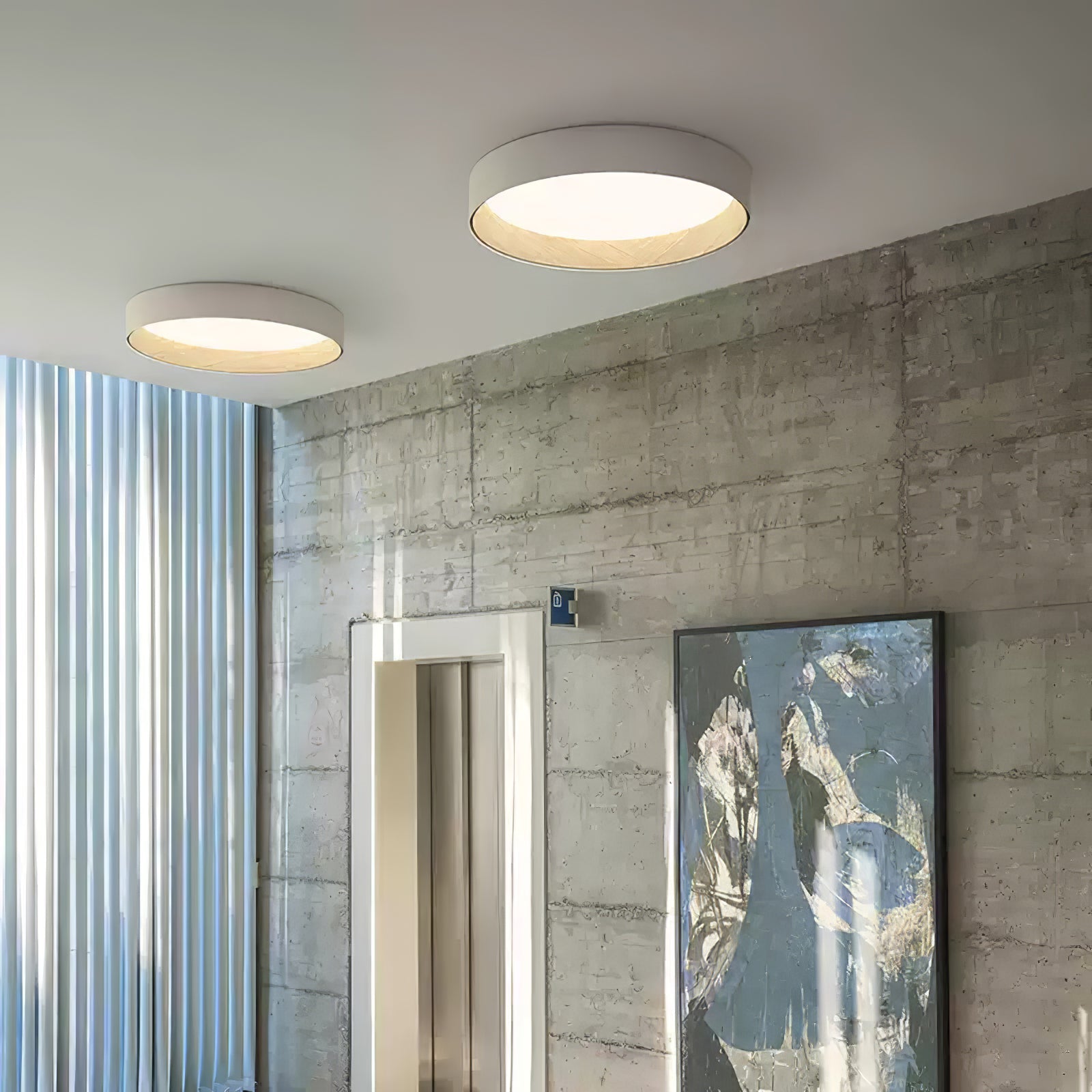 Caraeara Modern Minimalist Round Ceiling Lamp - Letslighting