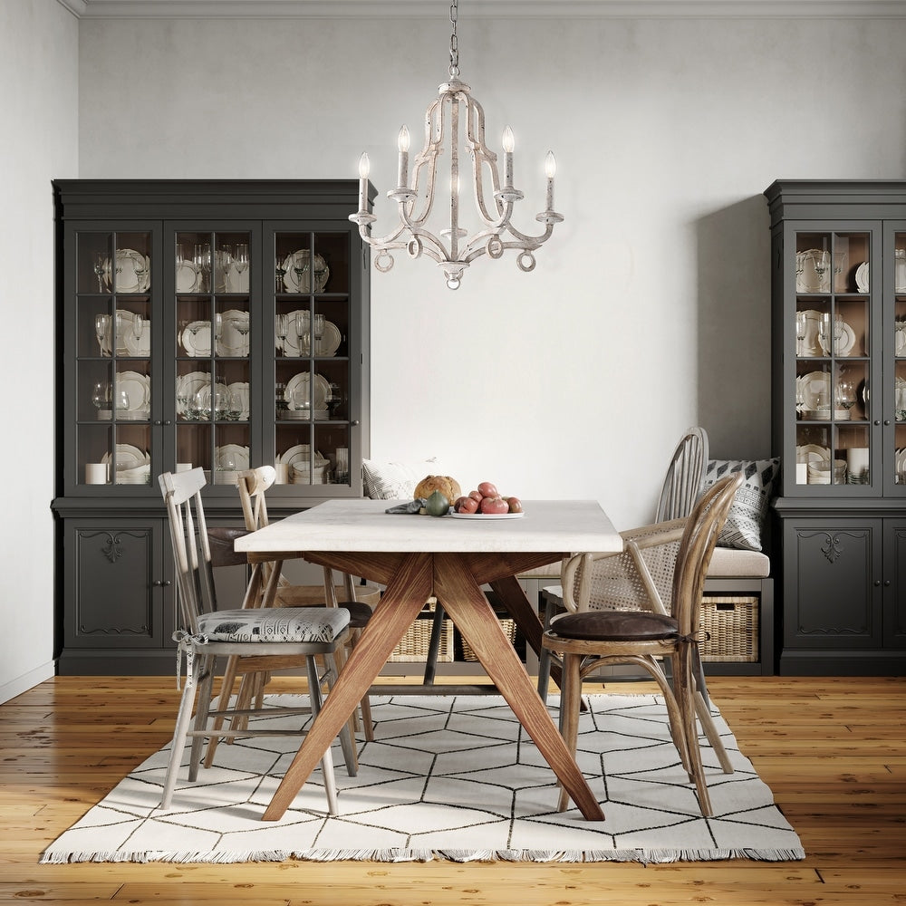 Tinge Vintage Industrial Brass Metal Chandelier - Letslighting