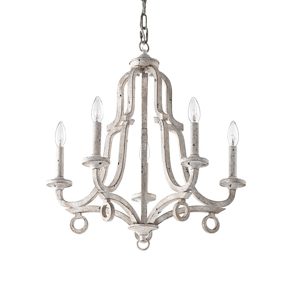 Tinge Vintage Industrial Brass Metal Chandelier - Letslighting