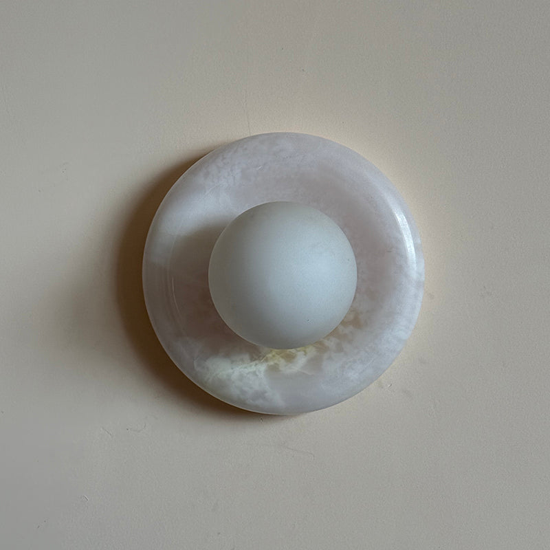 Aursilos Premium Nordic Art White Jade Glass Sconce Wall Lamp - Letslighting