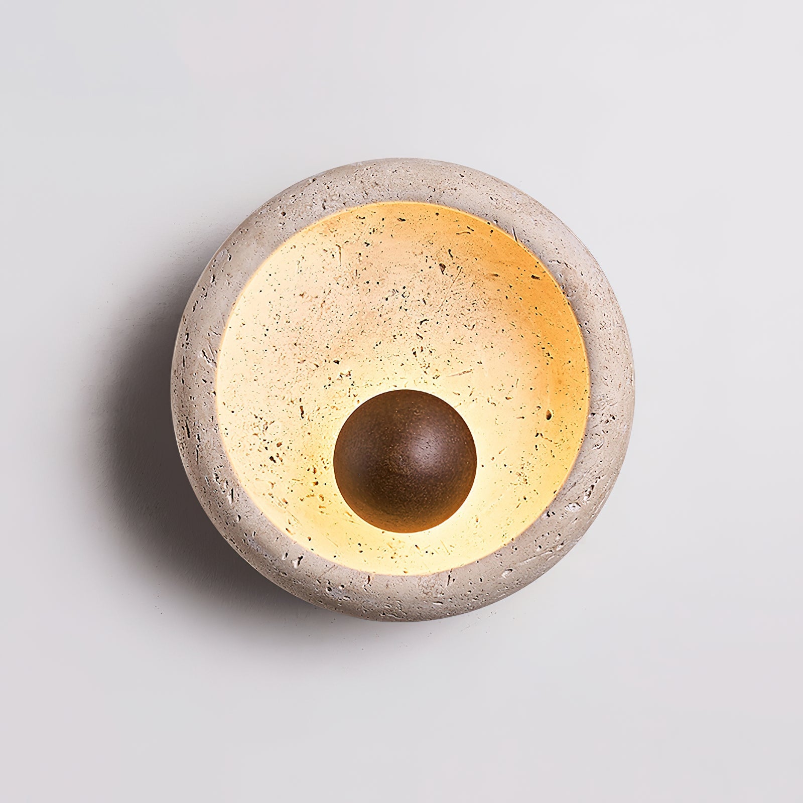 Ritta Concave Travertine Wall Lamp - Letslighting