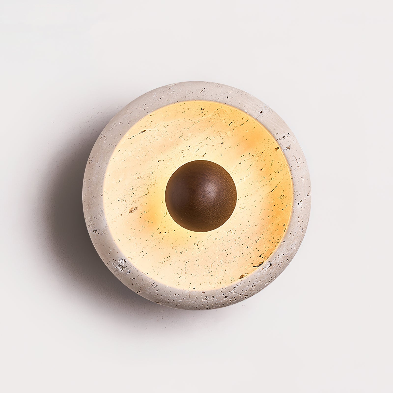 Ritta Concave Travertine Wall Lamp - Letslighting
