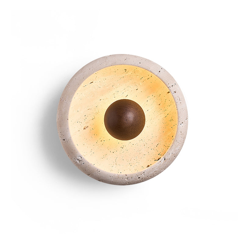 Ritta Concave Travertine Wall Lamp - Letslighting
