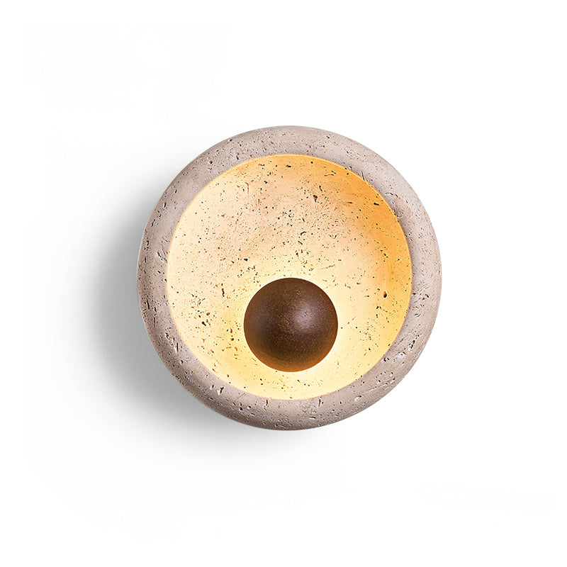 Ritta Concave Travertine Wall Lamp - Letslighting
