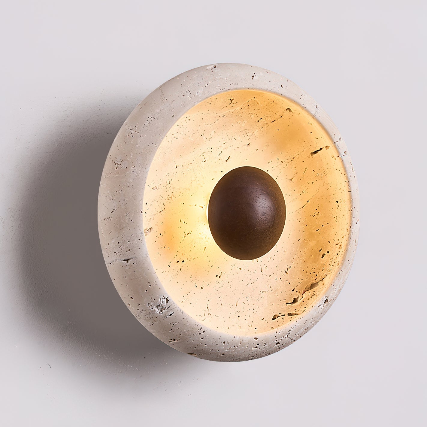 Ritta Concave Travertine Wall Lamp - Letslighting