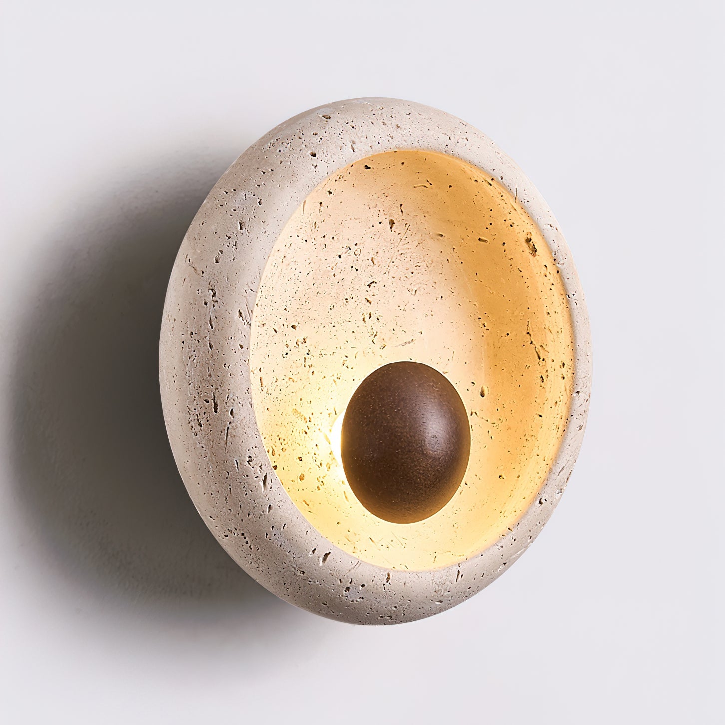 Ritta Concave Travertine Wall Lamp - Letslighting