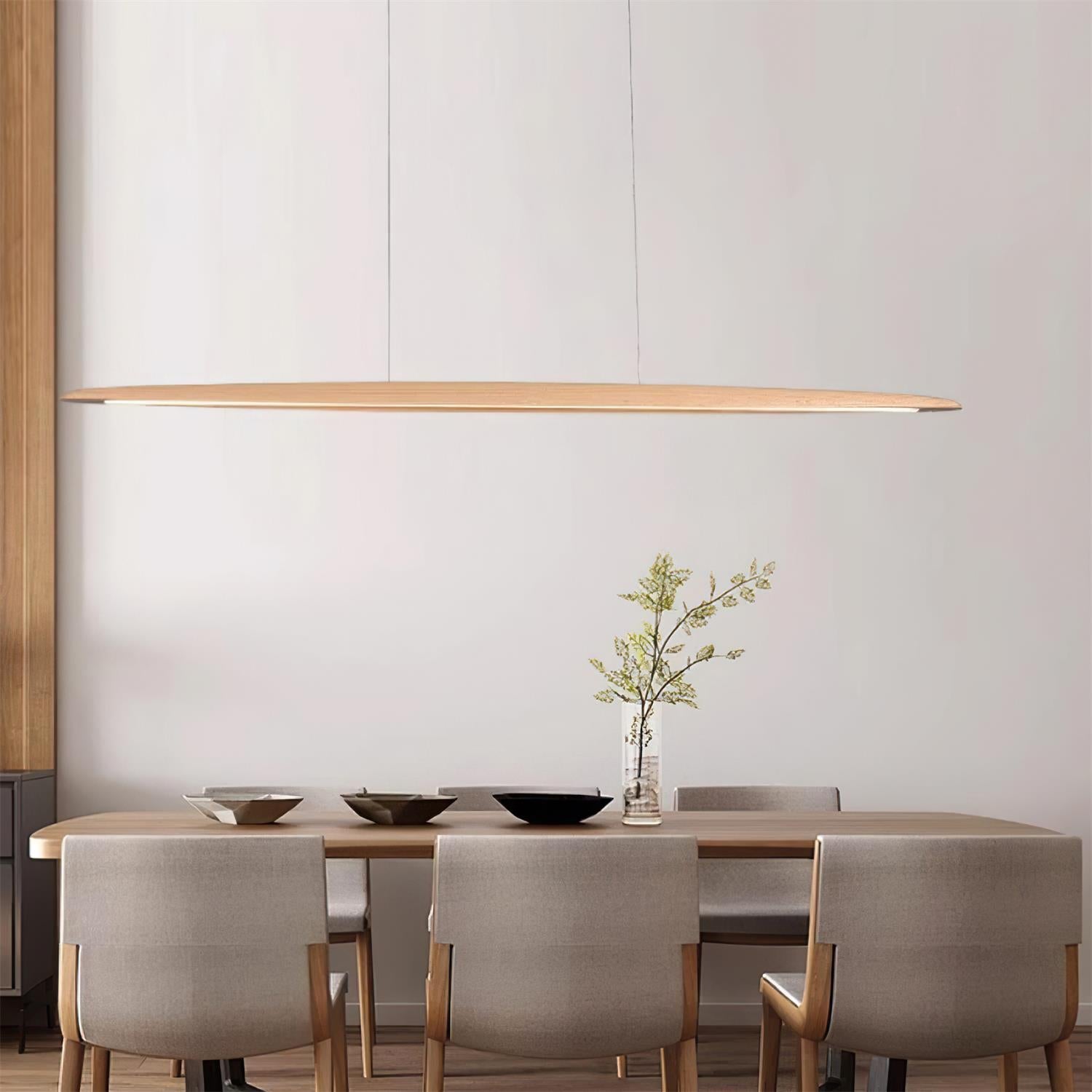 Duvane Minimalist Wooden LED Pendant Light - Letslighting