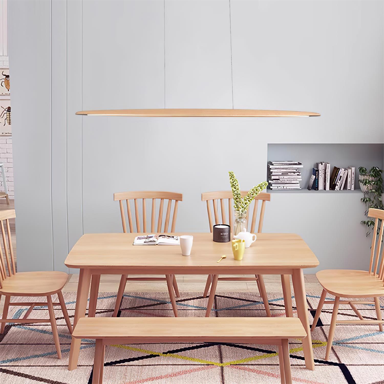 Duvane Minimalist Wooden LED Pendant Light - Letslighting