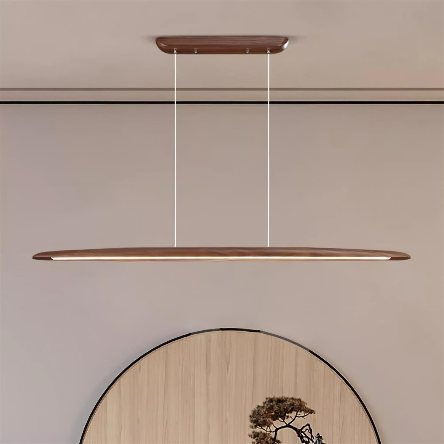 Duvane Minimalist Wooden LED Pendant Light
