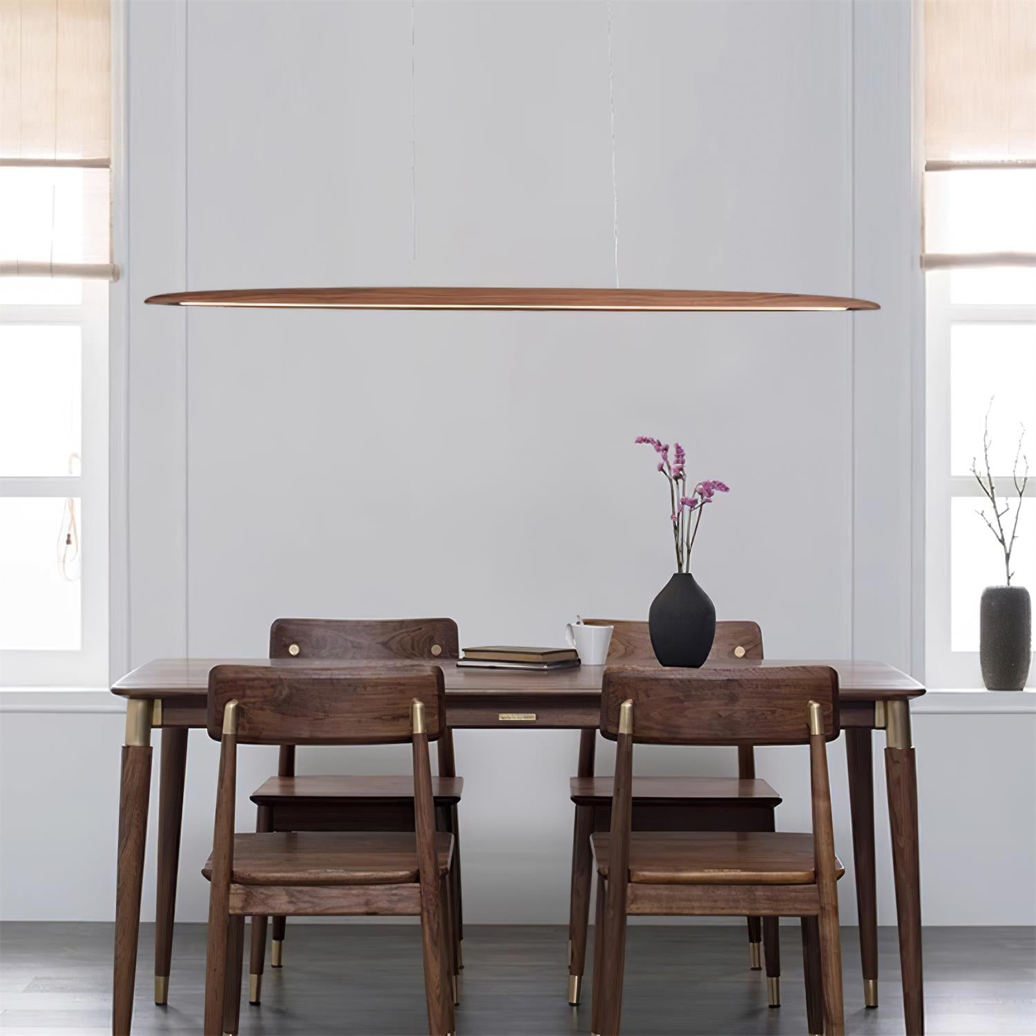 Duvane Minimalist Wooden LED Pendant Light - Letslighting