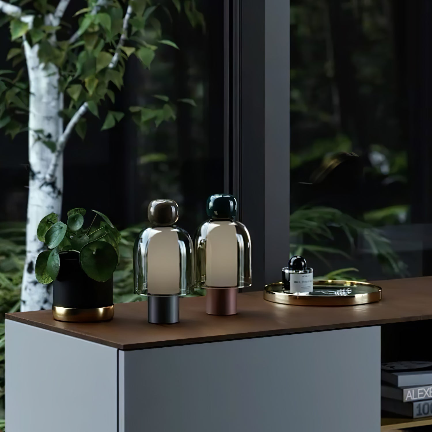 Nara Glass Artistic Table Lamp - Letslighting