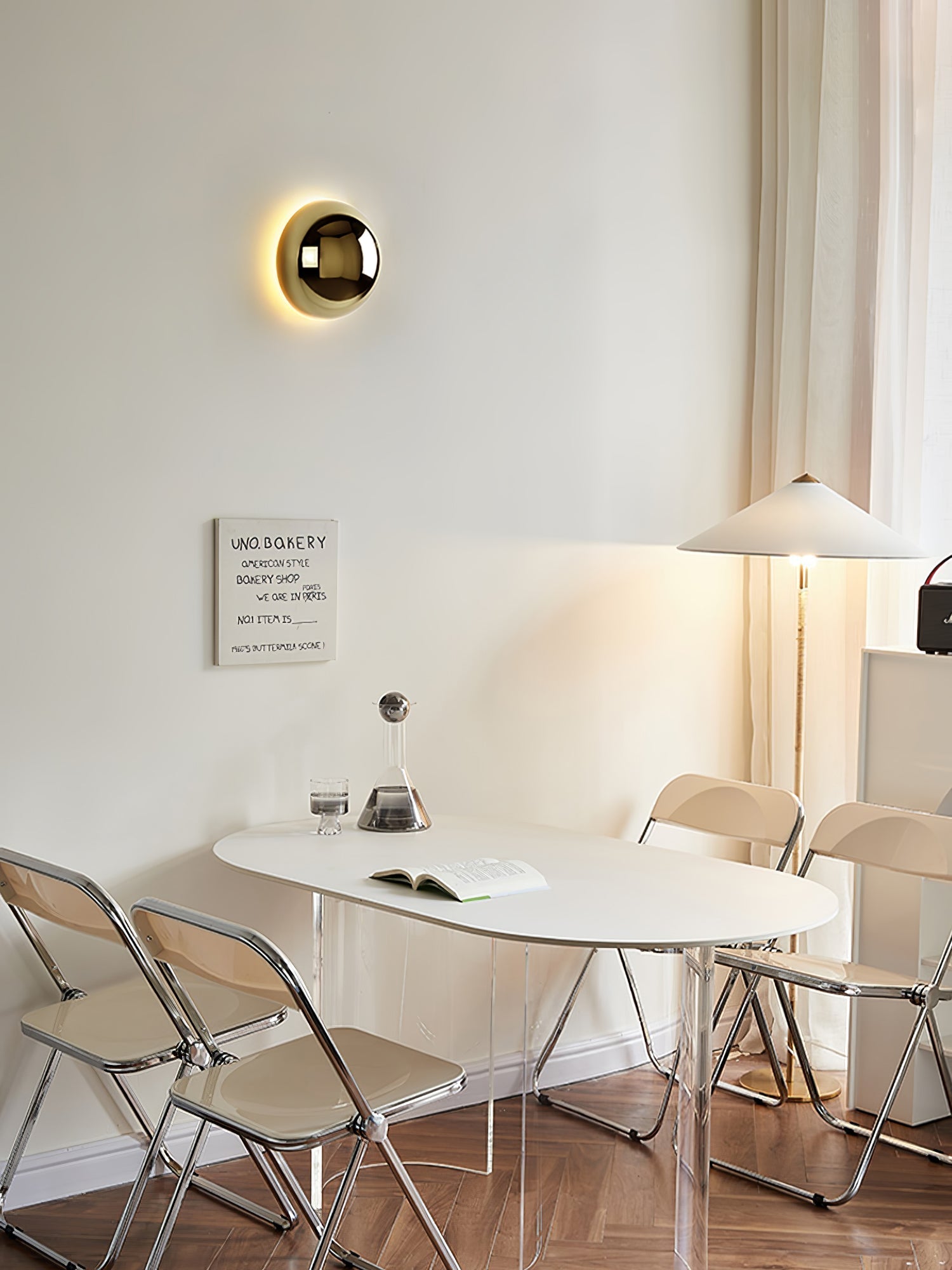 Louisa Modern Minimalist Sphere Sconce Wall Lamp - Letslighting
