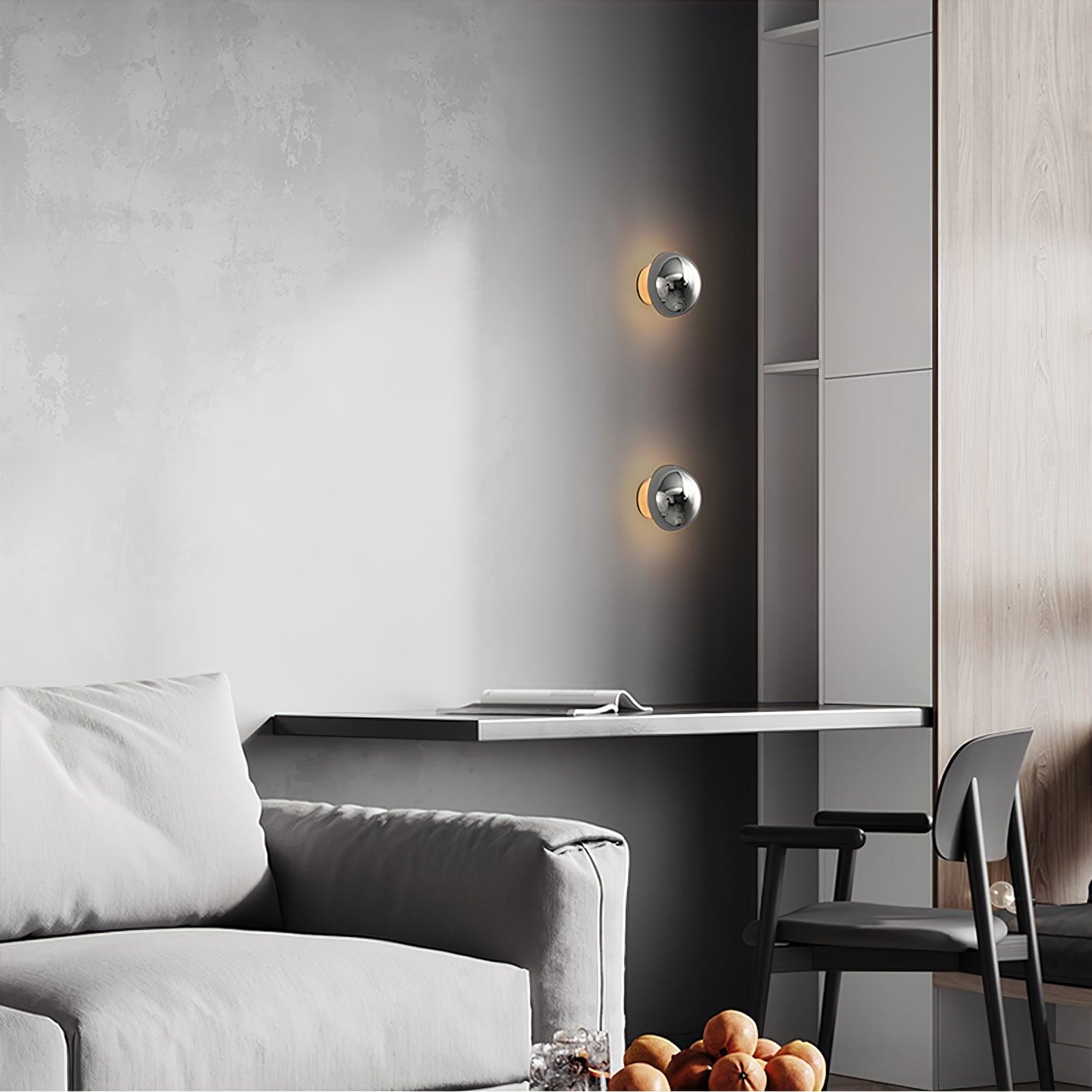 Louisa Modern Minimalist Sphere Sconce Wall Lamp - Letslighting