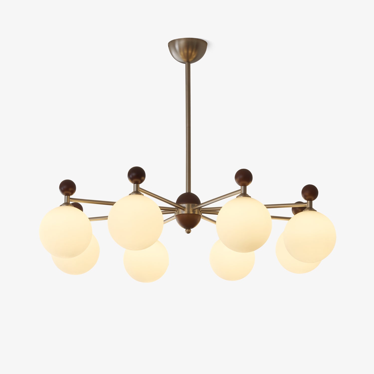 Cimirora Traditional Elegance Wood Glass Chandelier - Letslighting