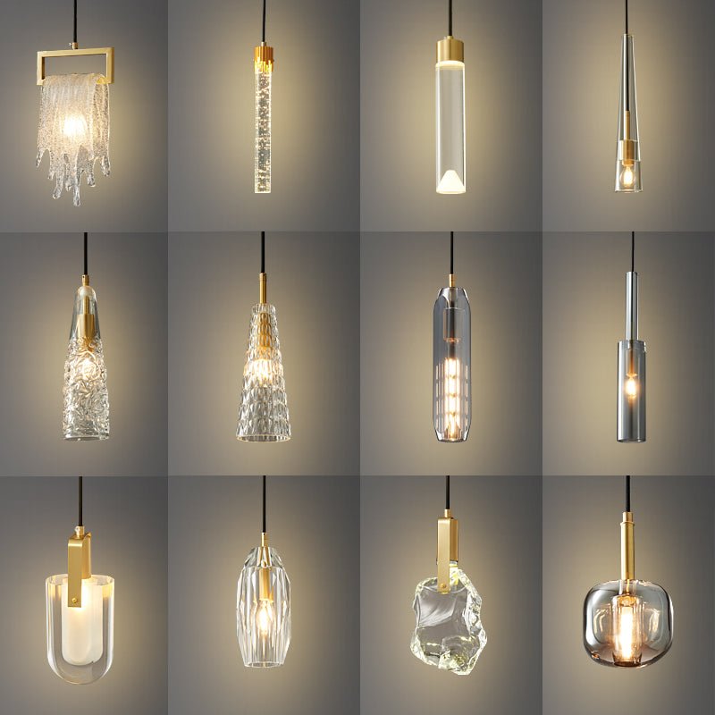 Lustra Pendant Lamp Clear Shade Crystal - Letslighting